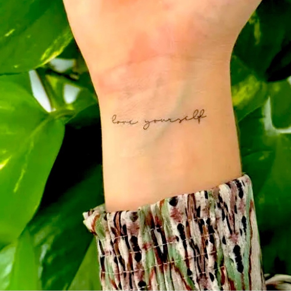 Inked 2 | Hand-Drawn Temporary Tattoos| 48 Count Sheets | Love Life Positivity 2